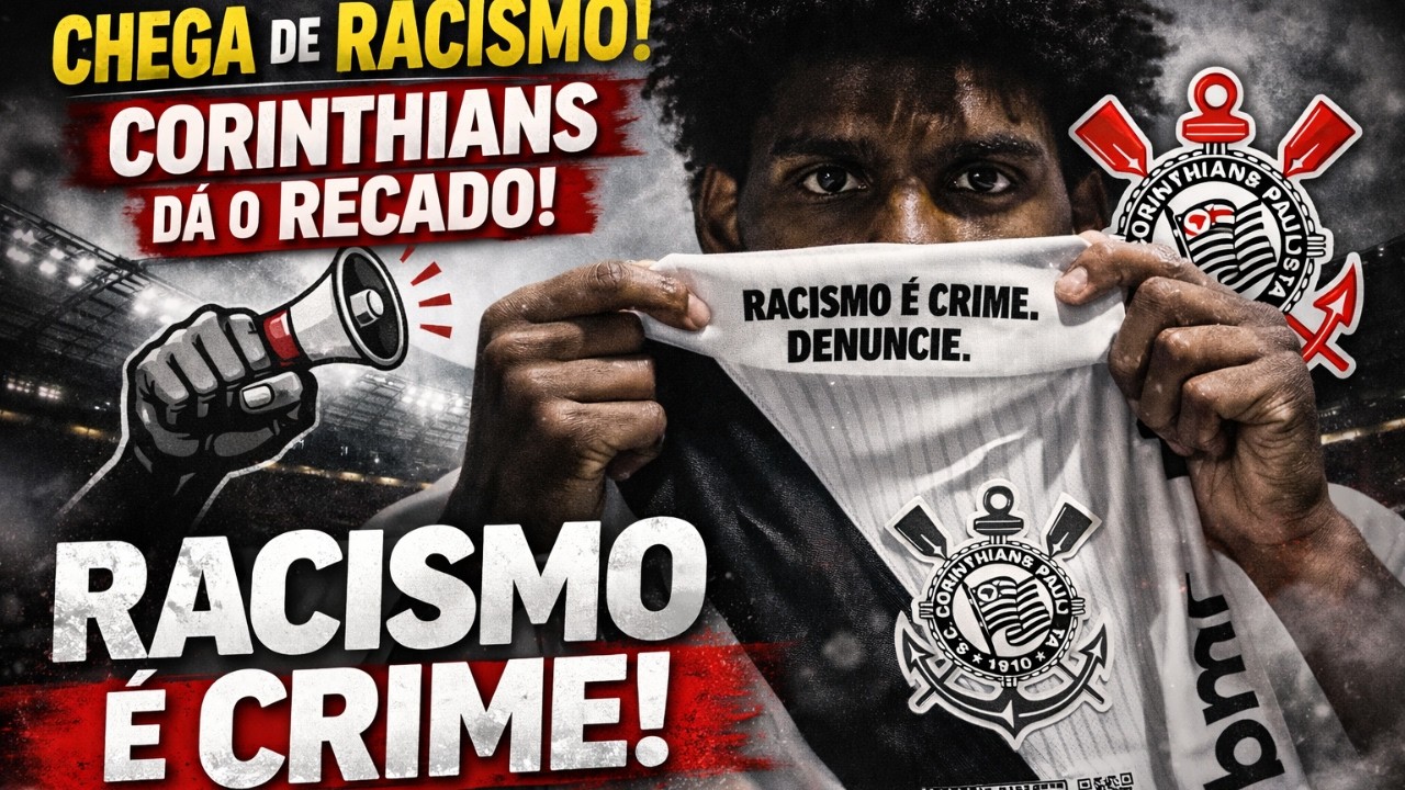 CORINTHIANS NÃO SE CALA! RACISMO É CRIME!