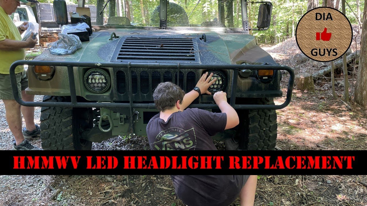 HMMWV LED Headlight Replacement