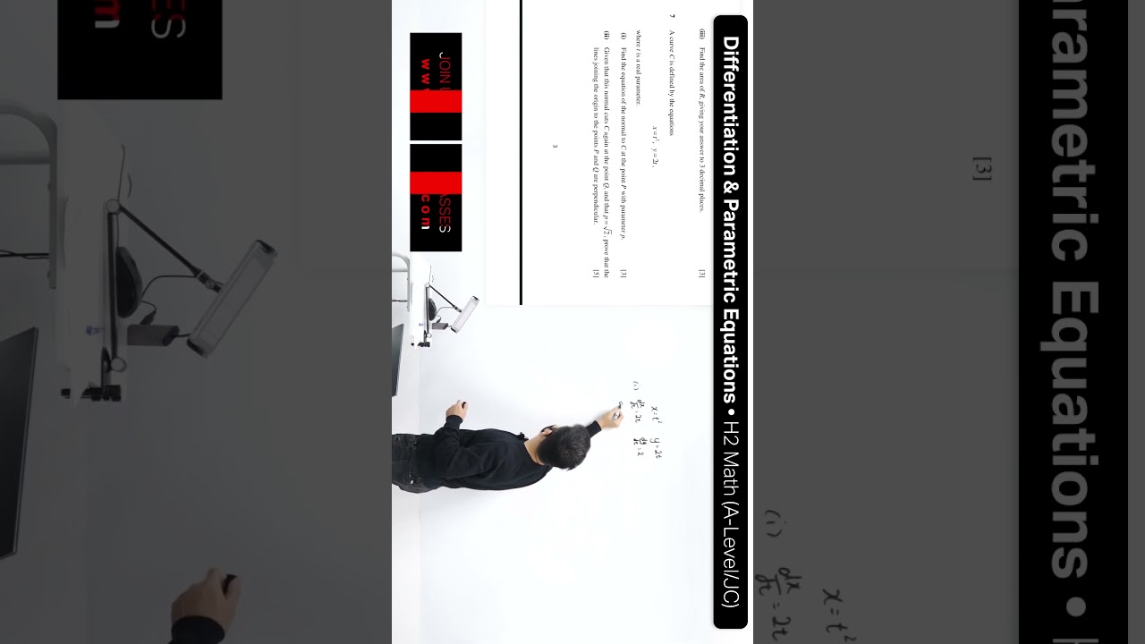 Dealing with Differentiation and Parametric Equations | Jack Ng | A-Level, JC H2 Math (Singapore)