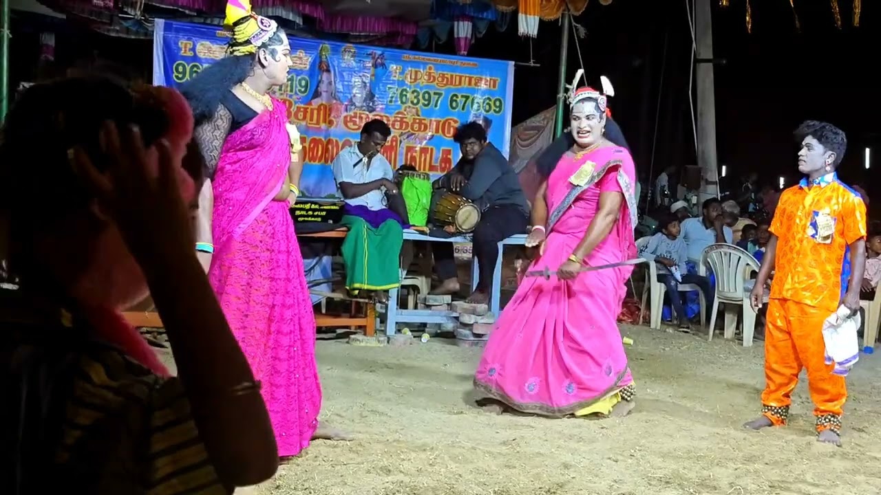 செல்லப்பன் முத்துராஜ் தெருக்கூத்து நாடகம் ஆரவல்லி பந்தயம் போர் மன்னன் சண்டை பகுதி 1
