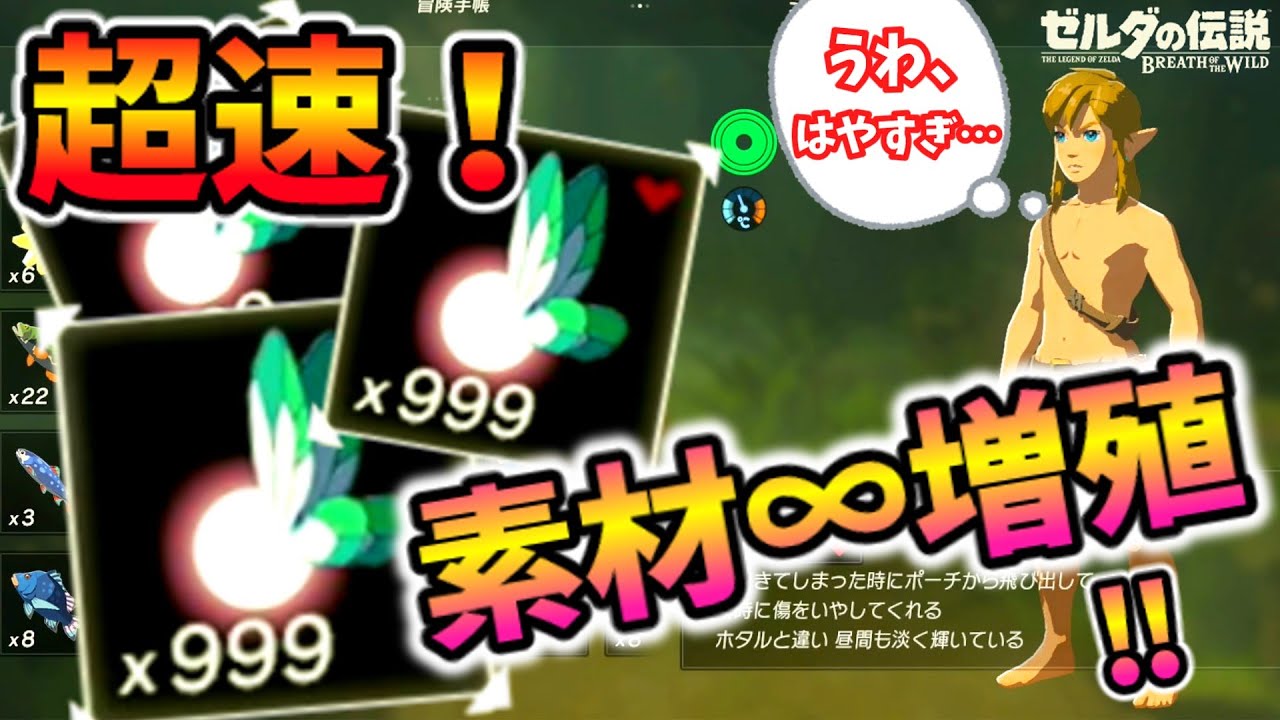 あらゆる素材を超速で無限増殖させる方法【ブレワイ BotW】裏技 バグ 検証 ゆっくり実況 glitch