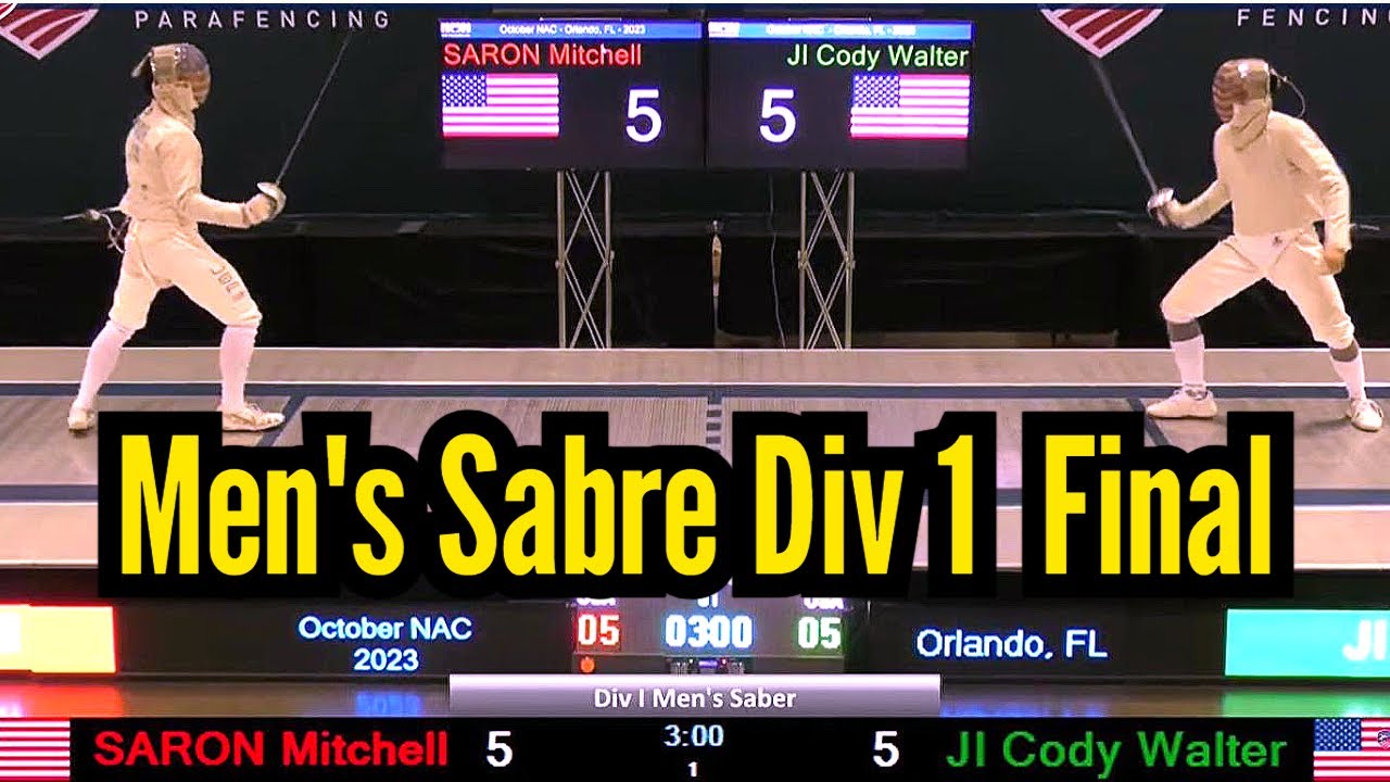 Mitchell Saron vs Ji Cody Walter - Men's Sabre Div 1 Final at October Nationals in Orlando
