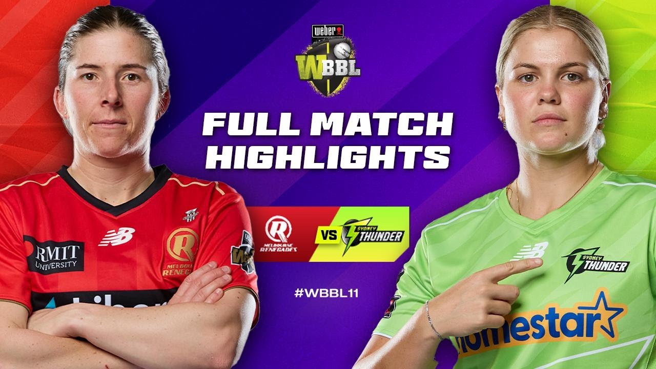 Melbourne Renegades v Sydney Thunder Match Highlights | 