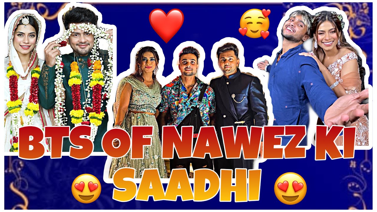 BTS OF NAWEZ KI SAADHI ( Getting Married For 24 Hours )😍 @awez_darbar  & @NagmaMirajkar ❤️