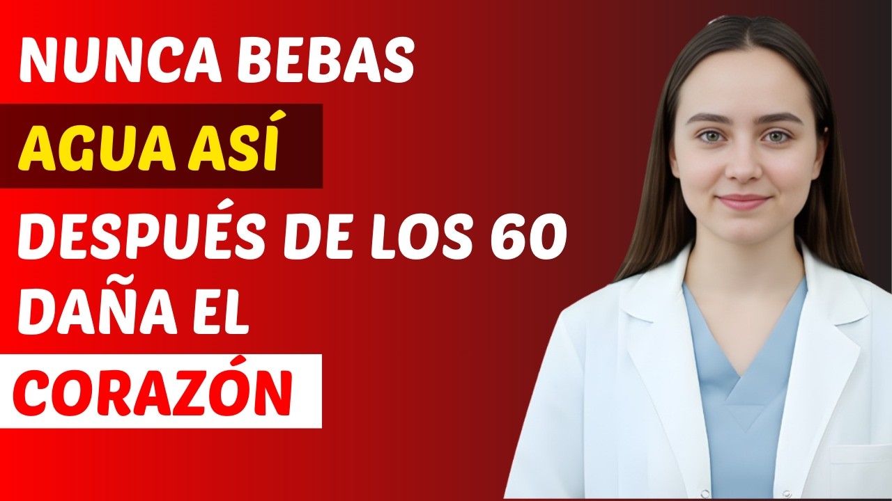 ardiólogos ALERTAN: Nunca bebas AGUA así después de los 60 (riesgo cardíaco)