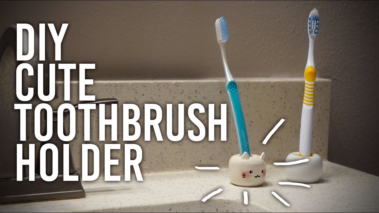 How to Make Polymer Clay Toothbrush Holder : DIY