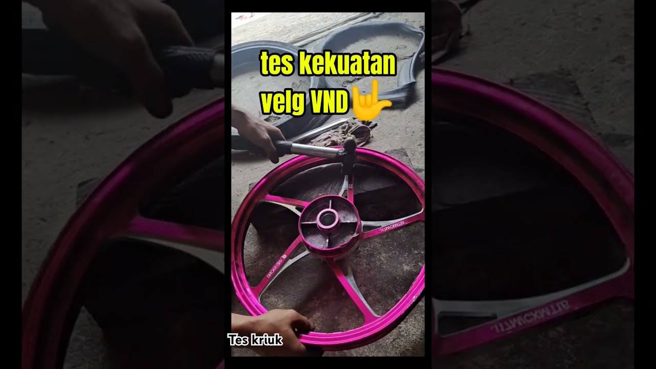 Velg vnd kuat juga ya🤟🤟 #bengkelpemula #modifikasi #velg #vnd #modifikasi