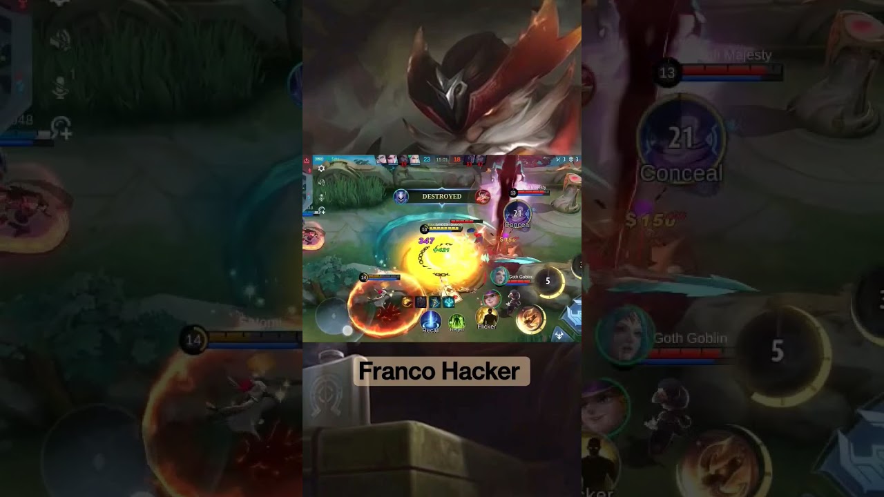 Lol Franco hacker 😂😂 #games #mobilelegend #franco #gaming @POWERSANDESH