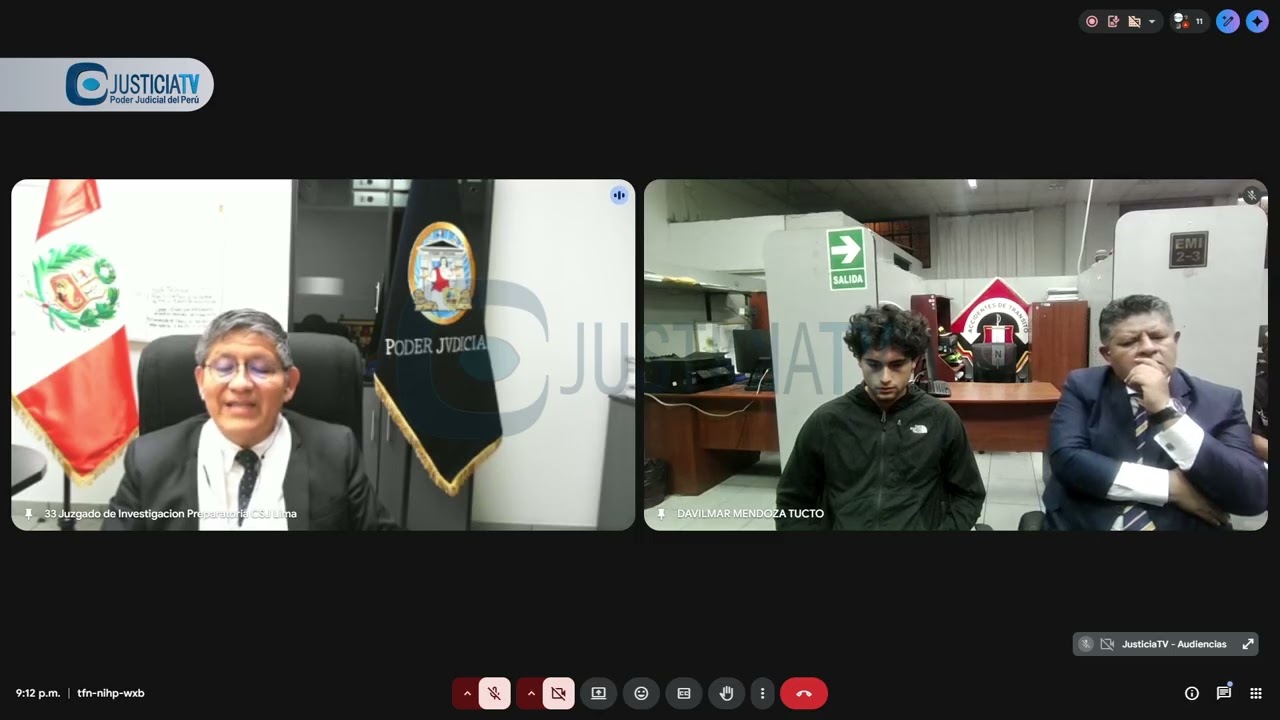 Lectura de resolución de pedido de prisión preventiva contra Adrián Villar Chirinos