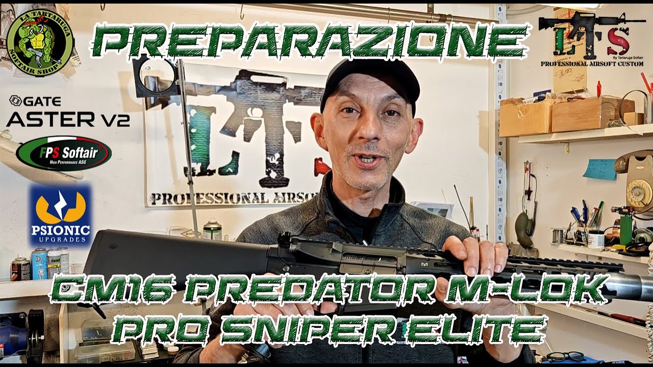 Preparazione CM16 Predator M-Lok Pro Sniper Elite - By LTS La Tartaruga Softair