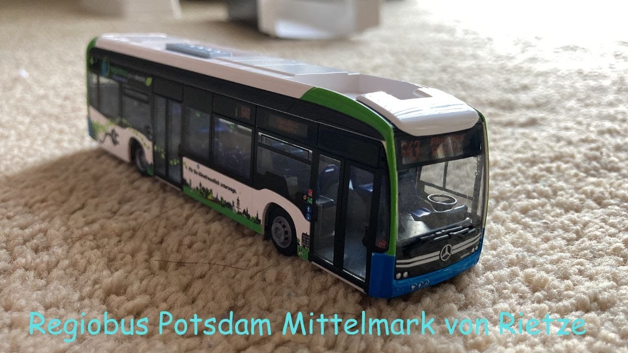 Unboxing Regiobus Potsdam-Mittelmark Mercedes-Benz eCitaro auf der Linie 643 - Rietze Bus-Modell