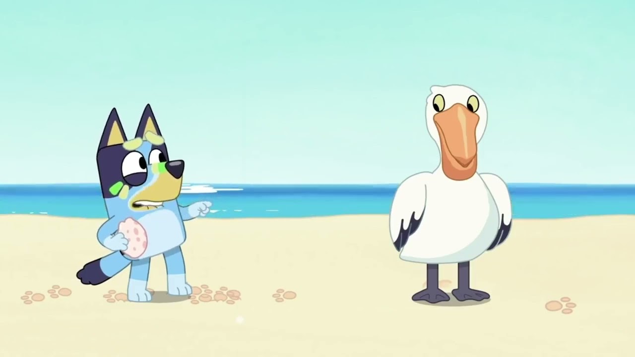 Bluey Walking on the BEACH | Beach Bravery Season 1