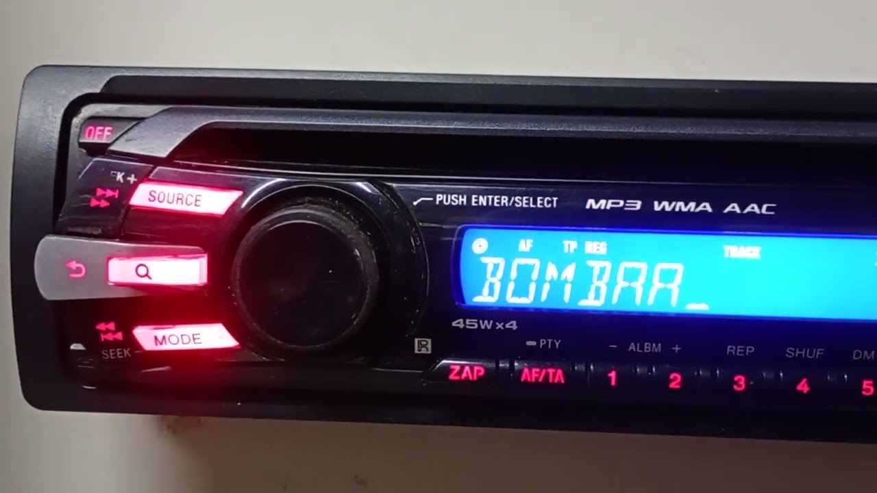 SONY CDX-GT35U USB CD MP3 AUX Radio Samochodowe Prezentacja Car Audio Test 