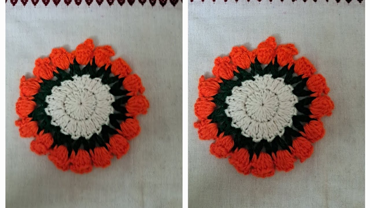 Easy and beautiful crochet flower .#likeandsubscribe #howtomakewoolenflower 