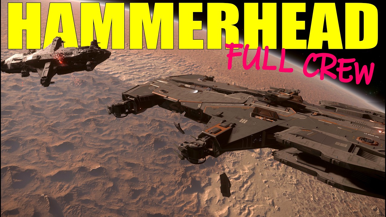 Полный экипаж Hammerhead, когда Star Citizen становится СКУЧНЫМ!