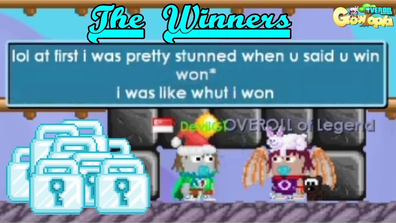 The Winners of Rainbow Cape and 8 Diamond Locks | Growtopia