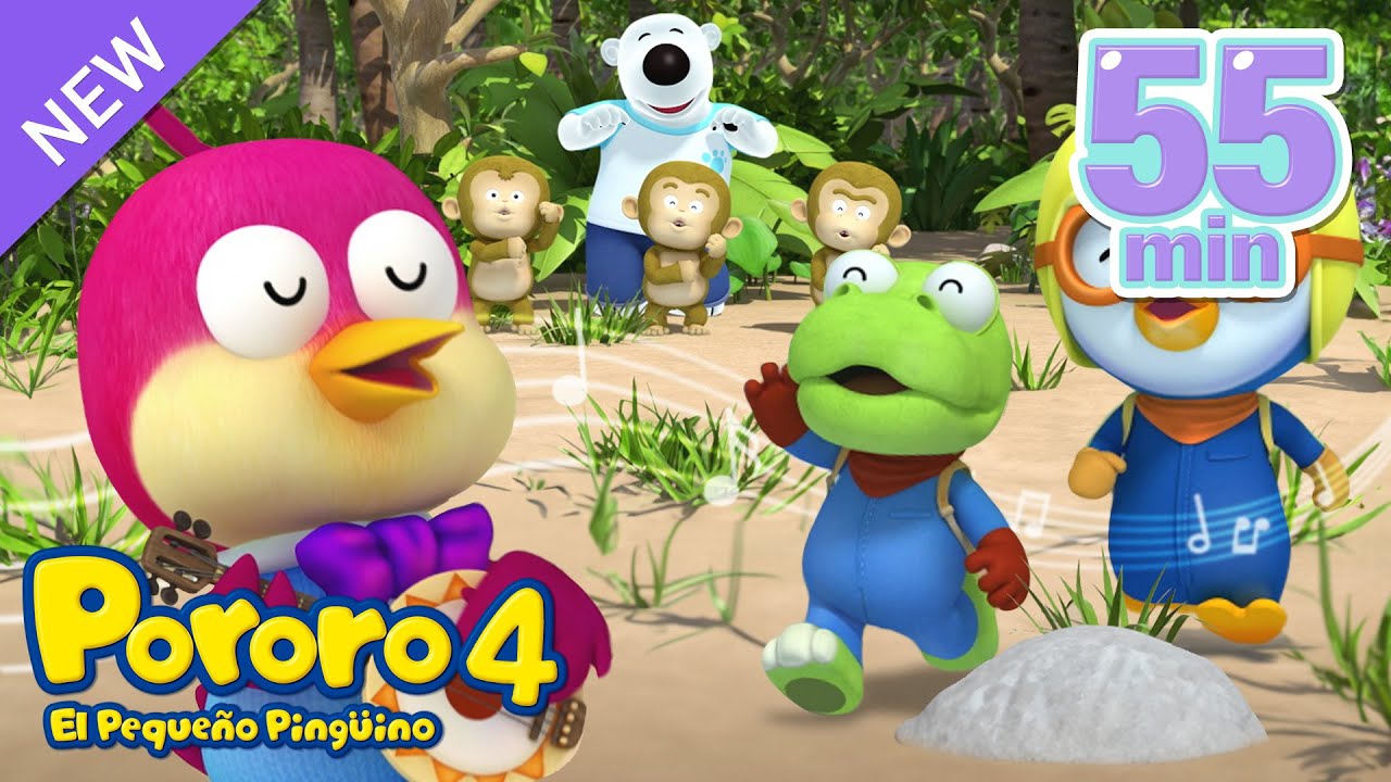 Pororo La Serie 4 | #11~15 Un día en el bosque Porong Porong | Dibujos animados | Pororo en Español