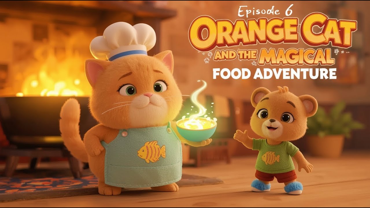Orange Cat and the Magical Food Adventure