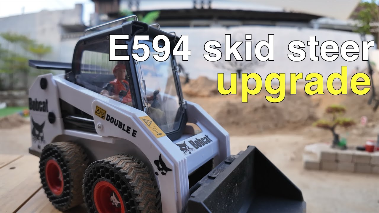 3만원대 완구 바브캣 스키드로더 ~ 20만원 들여서 업그레이드~  e594 skid steer upgrade. #e594 #double-e #skidloader #bobcat