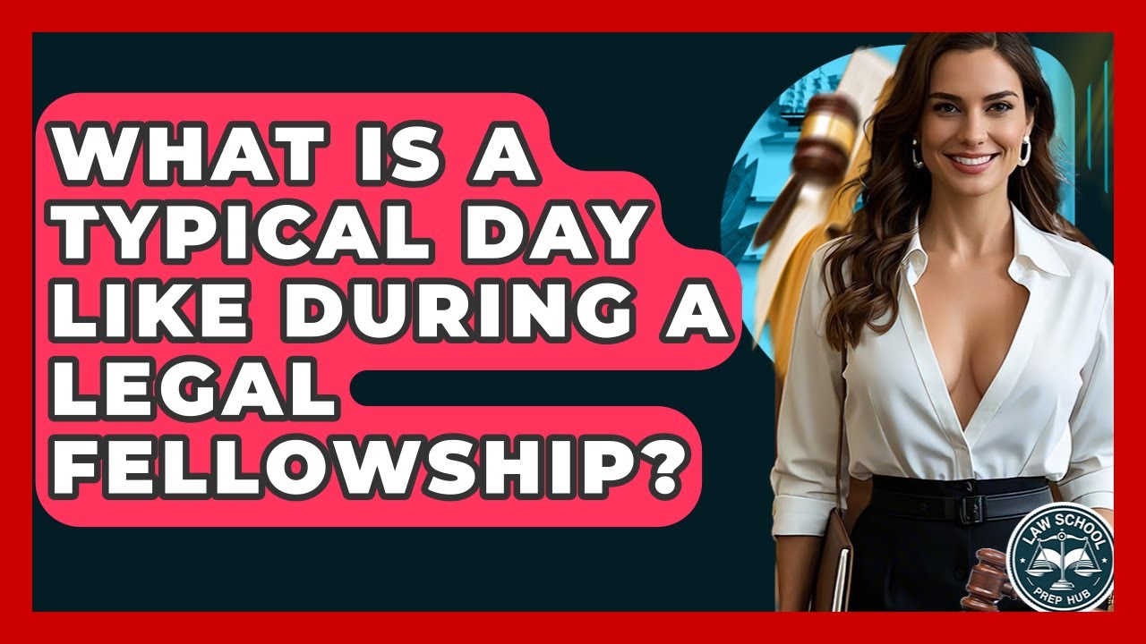What Is A Typical Day Like During A Legal Fellowship? - Law School Prep Hub