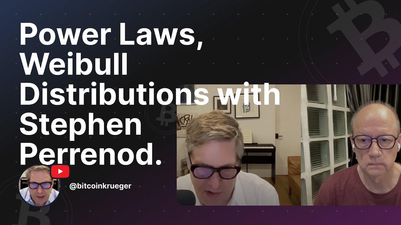 Power Laws, Weibull Distributions with Stephen Perrenod.