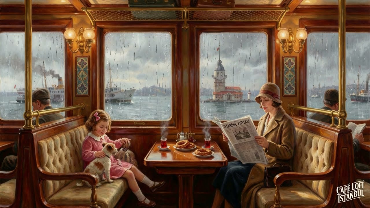 A Ferry Ride on a Rainy Day ✨ Bosphorus | Istanbul Lofi