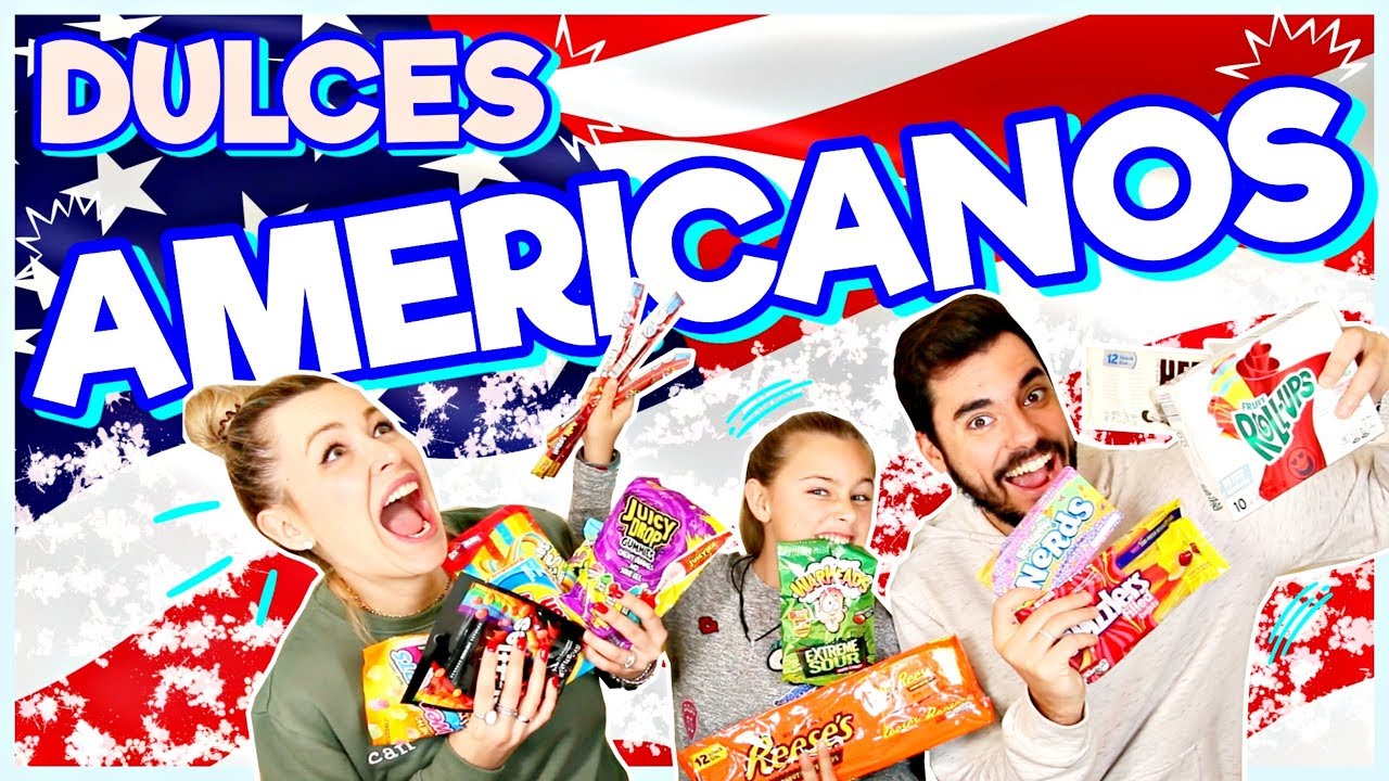 🇺🇸 ESPAÑOLES PRUEBAN DULCES AMERICANOS 🤪 | Familia Carameluchi