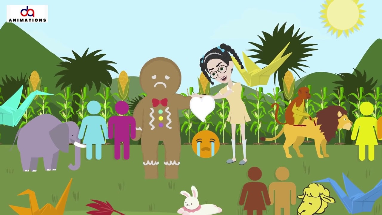 Story of a Scarecrow's Friendship || Oliver || paper heart || 2D Animations by Vyond #shortstory