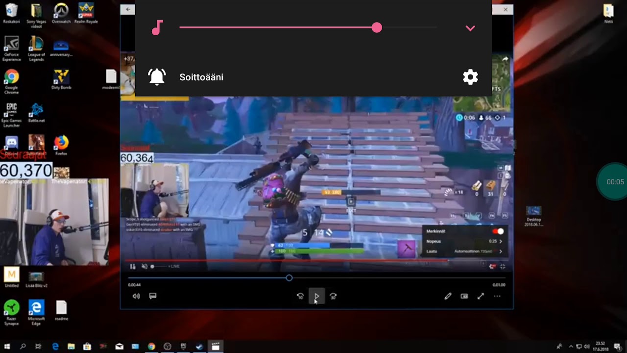 Fortnitewins todistaa, ett&auml; haulikko tekee nolla l&auml;m&auml;&auml;