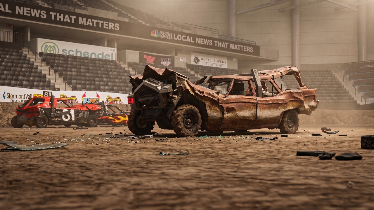 BeamNG Demolition Derby in VR | Full Size Hobo POV