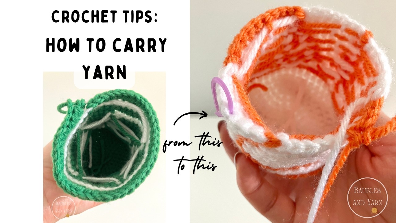 How to Carry Your Yarn in Crochet | Catch Floats Neatly in Colorwork