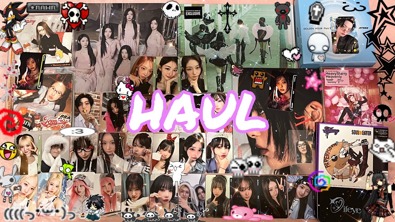 kpop collective haul ♡ blind boxes, photocards, aniteez, + f5ve unboxing ୨୧⋆｡