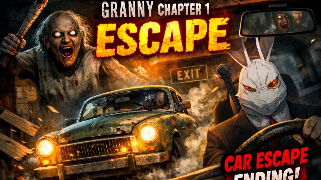 Car Escape Complete in Granny! 🔥 | She Almost Caught Me 