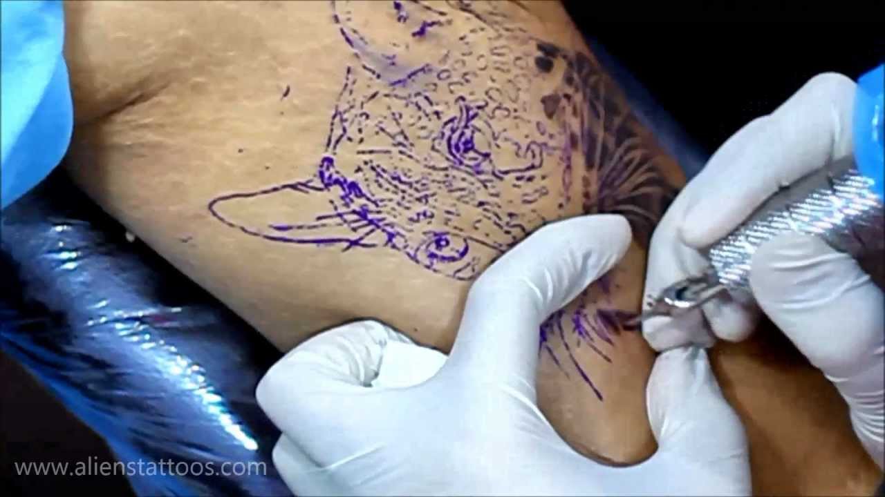 Making of Leopard Portrait Tattoo Video