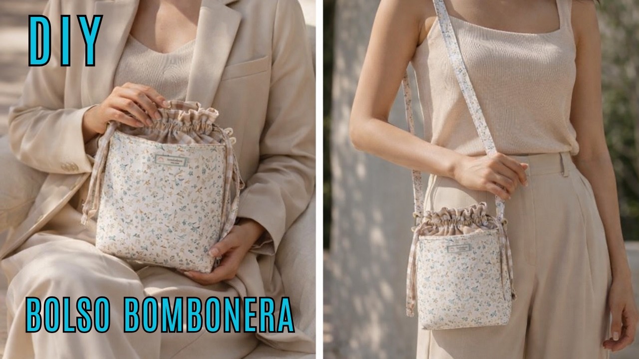 Como hacer un BOLSO BOMBONERA de una manera muy fácil. Tutorial paso a paso