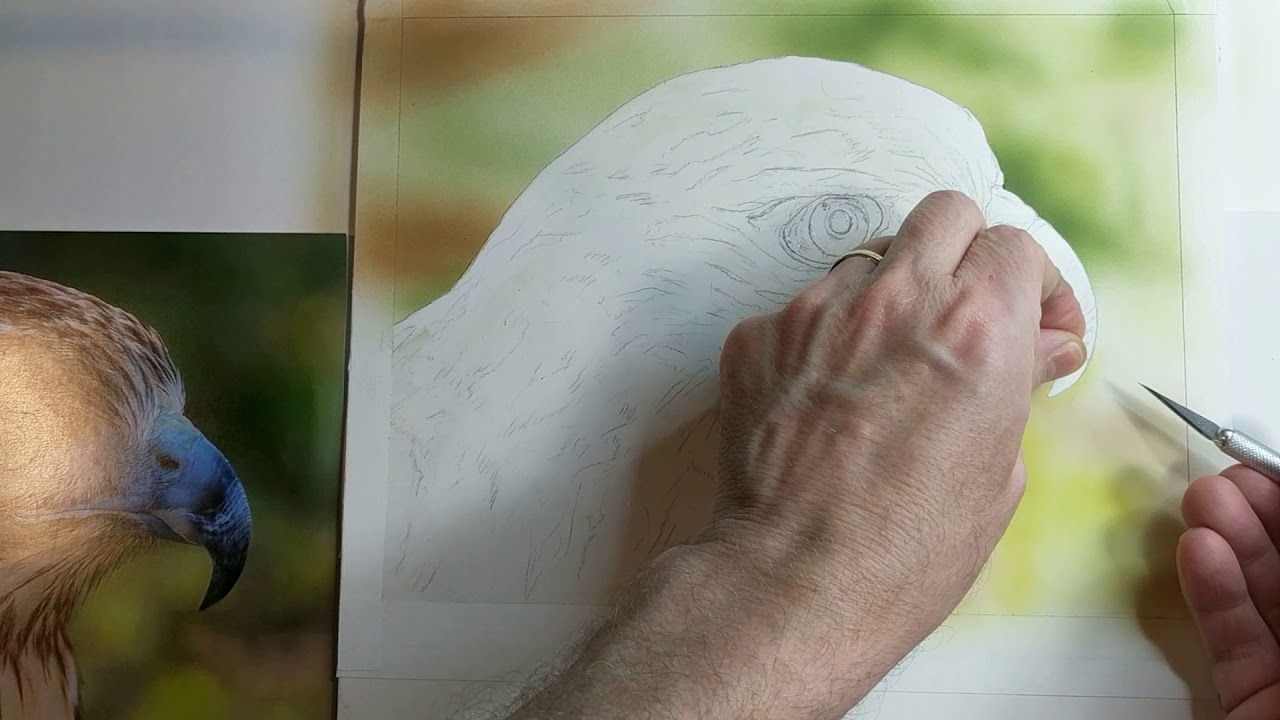 How to paint a realistic out of focus background using an airbrush