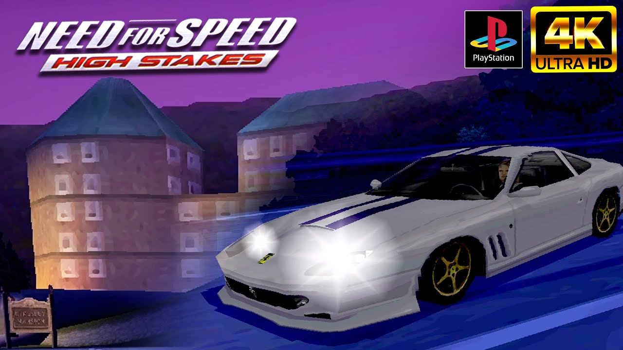 Ferrari 550 Maranello 4k Gameplay - NFS High Stakes PS1 on Duckstation