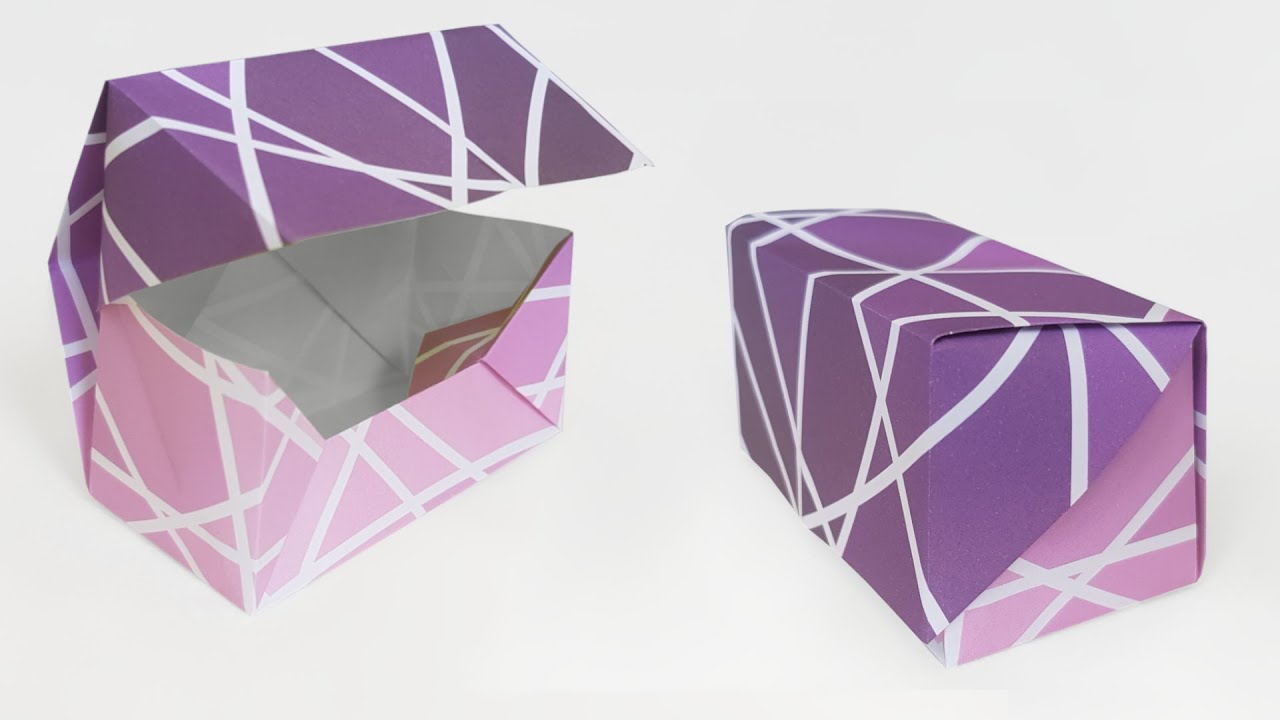 Comment faire une BOITE en ORIGAMI (avec 1 seule feuille)