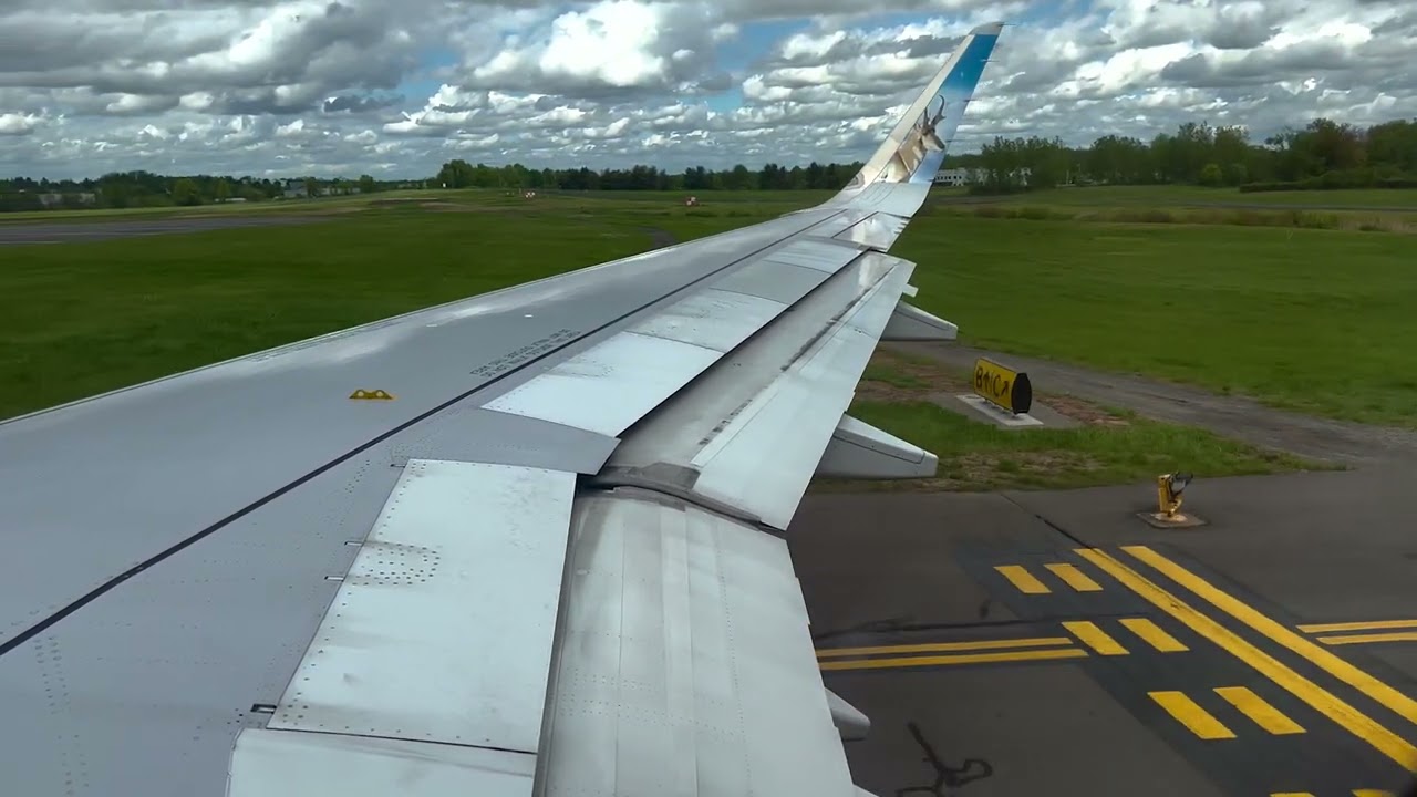 Frontier A320 Takeoff with ATC! | Bradley Airport