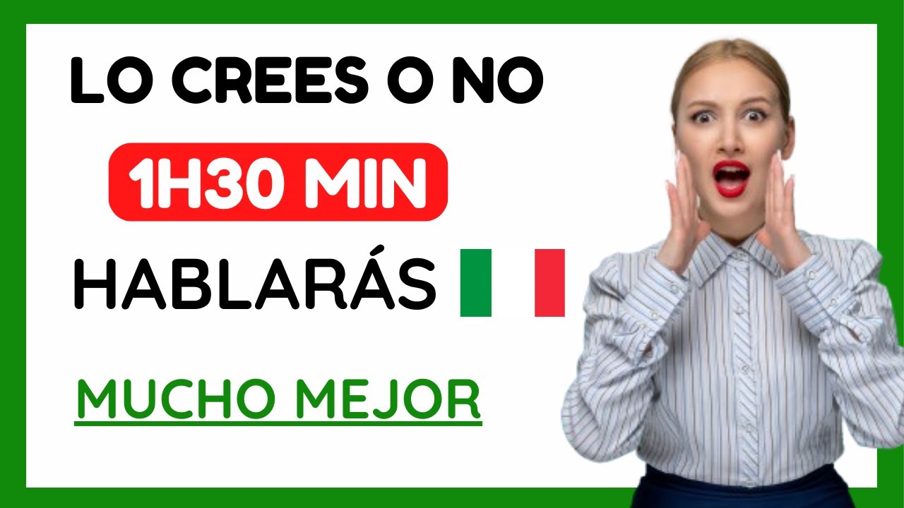 APRENDER ITALIANO DESDE CERO PARA PRINCIPIANTES | CONVERSACIÓN EN  ITALIANO FÁCIL & RÁPIDO |Repaso 1