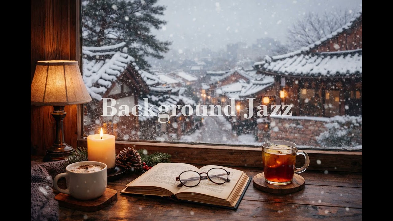 [Playlist] 눈 잔뜩 내리는 날 커피 한 잔 하면서, Light Jazz Background for Cafés & Work