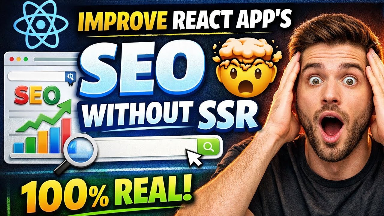 Improve React App SEO Without SSR 🤯 (100% Working Trick)