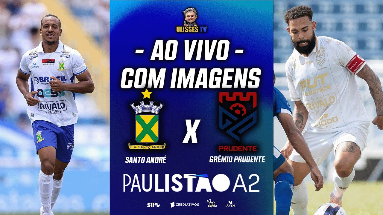 🔴AO VIVO COM IMAGENS: SANTO ANDRÉ X GRÊMIO PRUDENTE | PAULISTÃO A2 2026 | 10ª RODADA