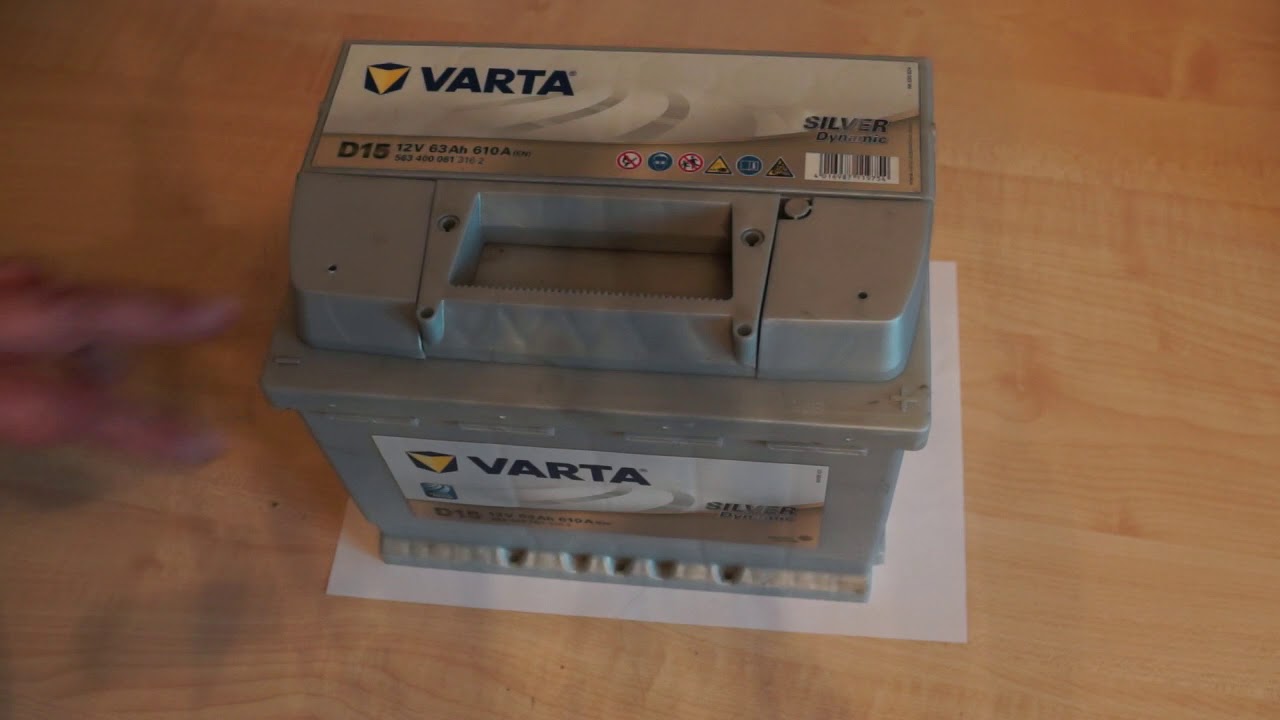Аккумулятор VARTA D15 Silver Dynamic 563 400 061 обратная полярность 63 Ач