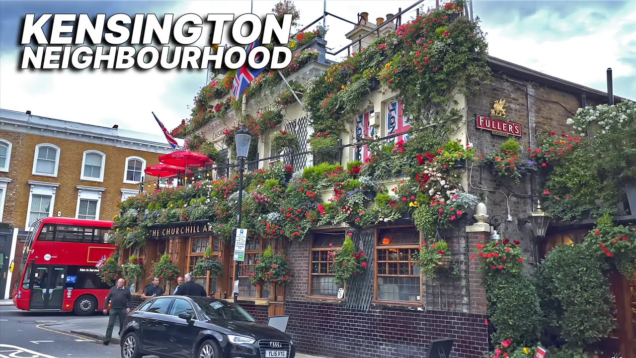 LONDON Walk 🇬🇧- A stroll around Kensington on a summer evening and seeing the Museum of the Moon 🌕