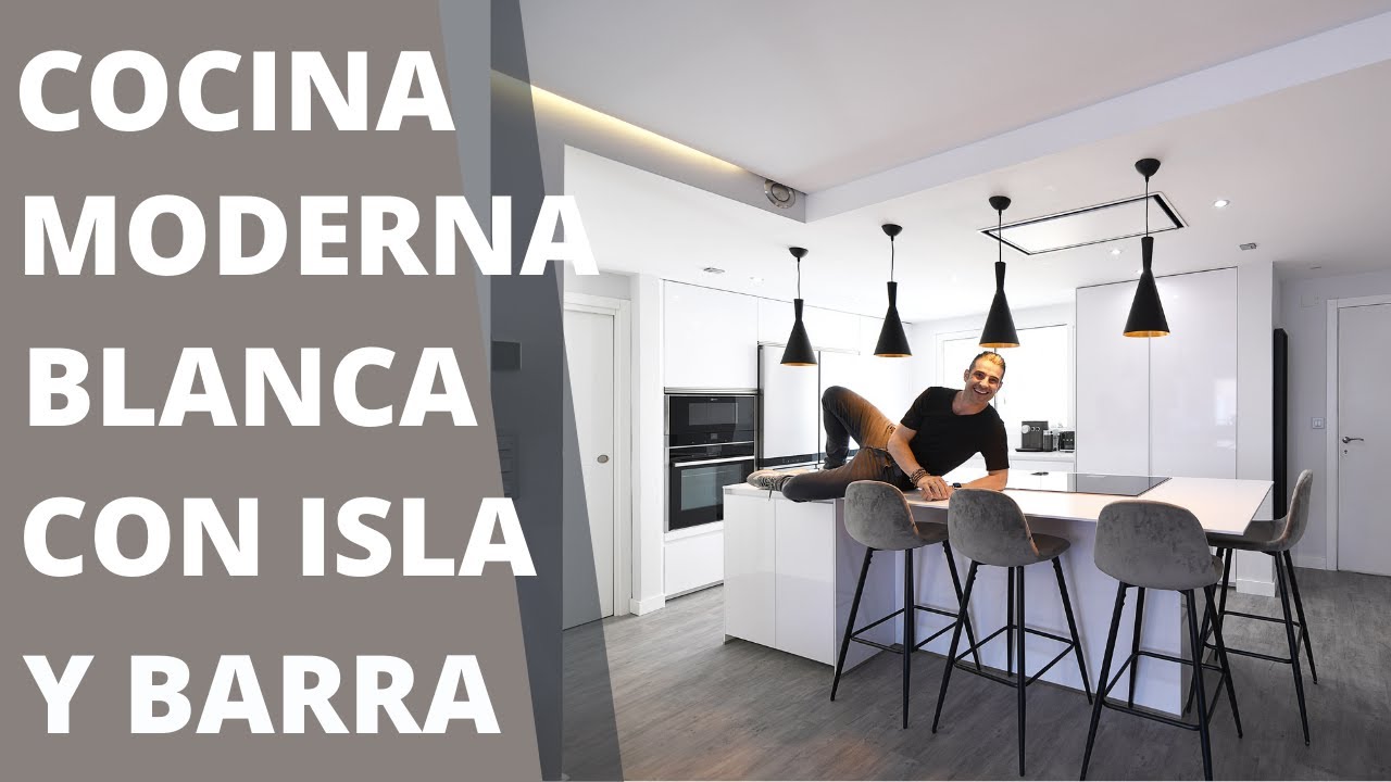 Cocinas blancas con ISLA 🏝 CJR