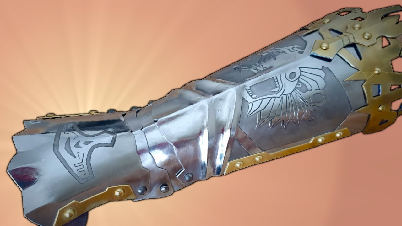 Making a highly decorated vambrace