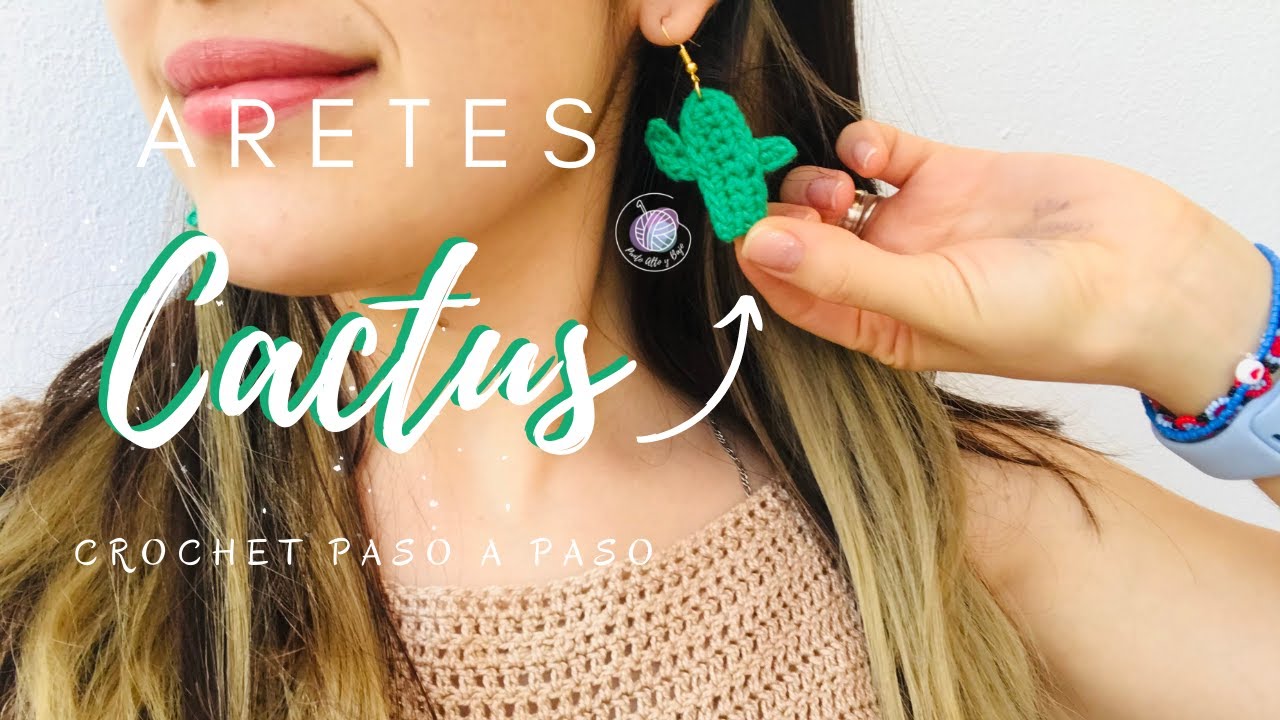 ARETES CACTUS / PENDIENTES A CROCHET