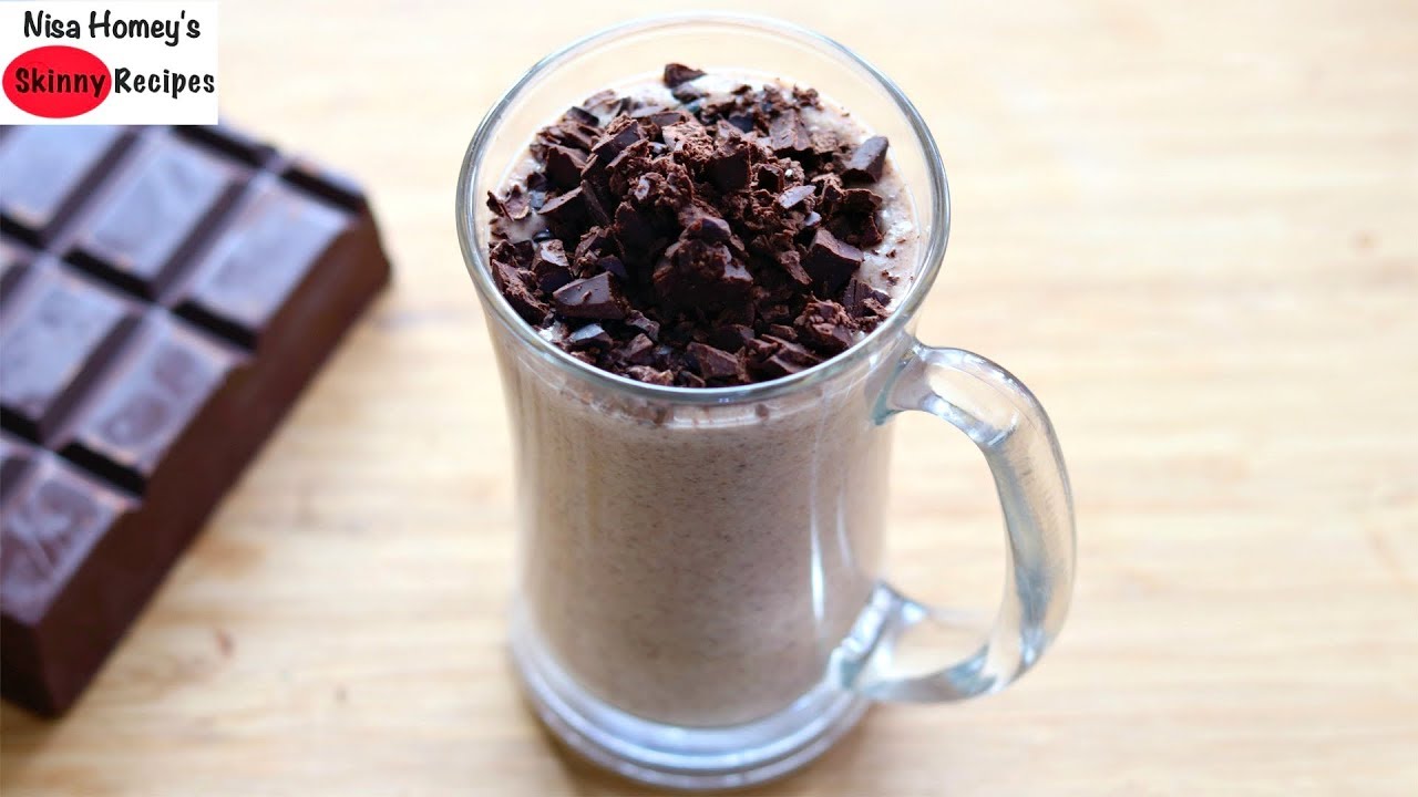 99% Dark Chocolate Smoothie - Healthy Dairy Free (Vegan) Breakfast Smoothie Recipe | Skinny Recipes