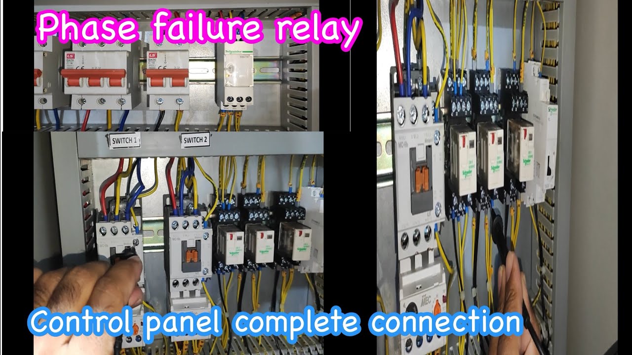 Water Pump Control Panel Phase  Failure relay complete connection